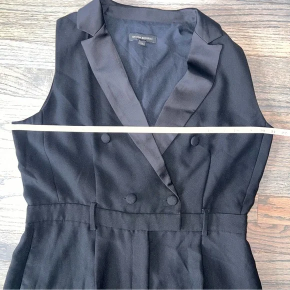 Banana Republic Black Double-Breasted Jumpsuit - Picture 9 of 11